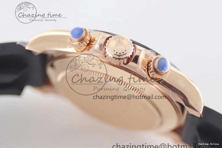 0117 Daytona 116515 RG TWF 1:1 Best Edition 904L Steel Black RG Dial on Oysterflex Strap A Popular 2415